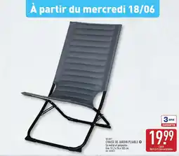 ALDI BELAVI Chaise de jardin pliable offre