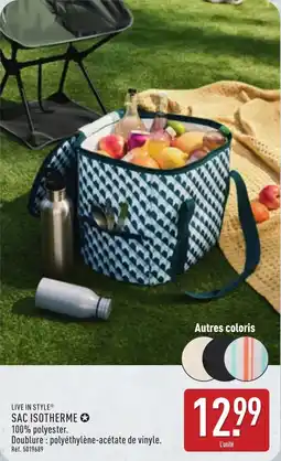 ALDI LIVE IN STYLE Sac isotherme offre
