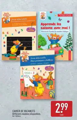 ALDI Cahier de vacances offre