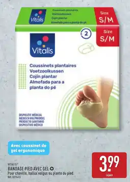 ALDI VITALIS Bandage pied avec gel offre