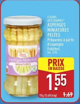 ALDI FLEURS DES CHAMPS Asperges miniatures pelées offre