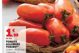 Hyper U Tomate allongée torino offre