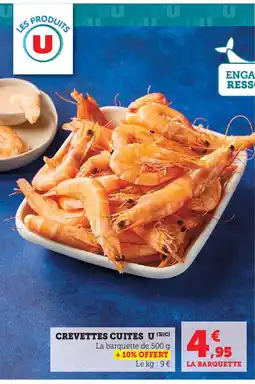 Hyper U U Crevettes cuites offre