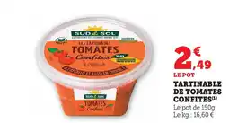 Hyper U SUD & SOL Tartinable de tomates confites offre