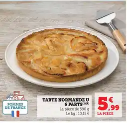 Hyper U U Tarte normande 6 parts offre