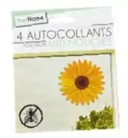 4 autocollants anti-mouches 10x10cm