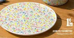 L'incroyable Assiette fleurettes offre