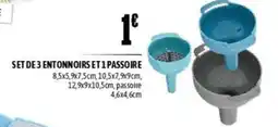 L'incroyable Set de 3 entonnoirs et 1 passoire offre