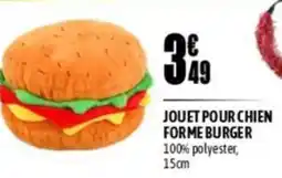 L'incroyable Jouet pour chien forme burger offre