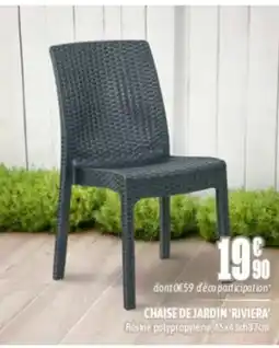 L'incroyable Chaise de jardin 'riviera' offre