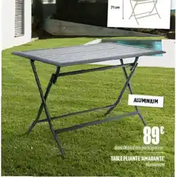 L'incroyable Table pliante ‘amarante offre