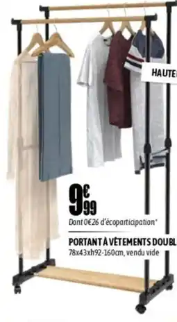 L'incroyable Portant à vêtements double offre