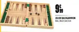 L'incroyable Jeu de backgammon offre