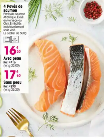 Croque Gel 4 Pavés de saumon offre