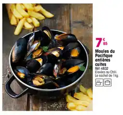 Croque Gel Moules du Pacifique entières cuites offre