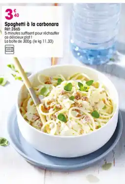 Croque Gel Spaghetti à la carbonara offre