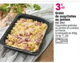 Croque Gel Gratin de coquillettes au jambon offre