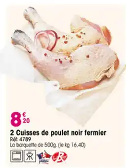 Croque Gel 2 Cuisses de poulet noir fermier offre