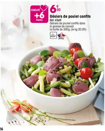 Croque Gel Gésiers de poulet confits offre