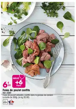 Croque Gel Foies de poulet confits offre