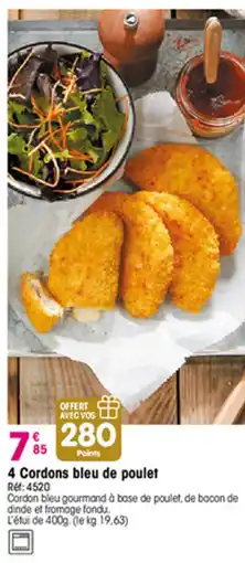 Croque Gel 4 Cordons bleu de poulet offre