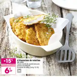 Croque Gel 4 Viennoises de volailles offre