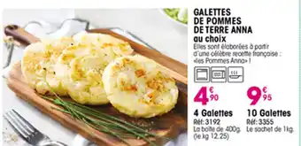Croque Gel Galettes de pommes de terre anna offre
