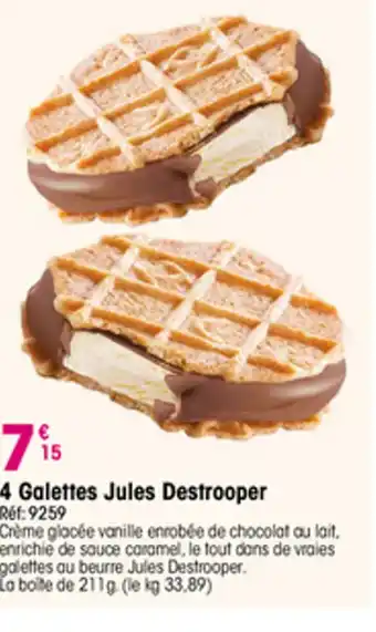 Croque Gel 4 Galettes Jules Destrooper offre