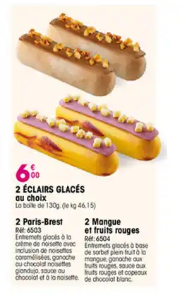 Croque Gel 2 éclairs glacés offre