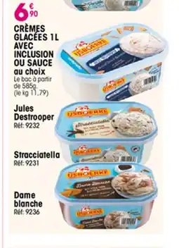 Croque Gel Crèmes glacées 1l avec inclusion ou sauce offre