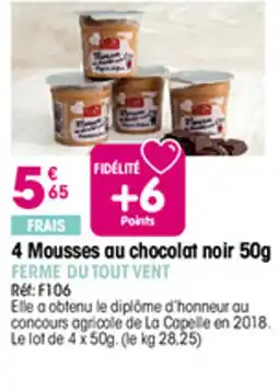 Croque Gel 4 Mousses au chocolat noir offre