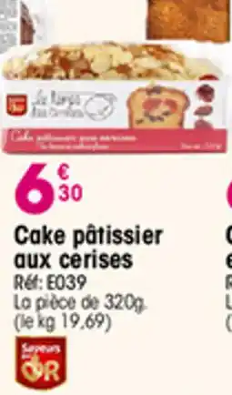 Croque Gel Cake pâtissier aux cerises offre