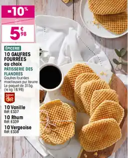 Croque Gel 10 gaufres fourrées offre
