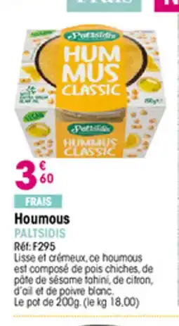 Croque Gel PALTSIDIS Houmous offre