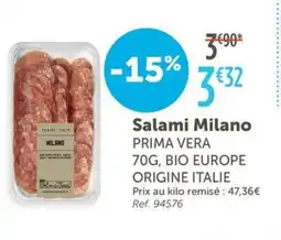 L'Eau Vive PRIMA VERA Salami Milano offre