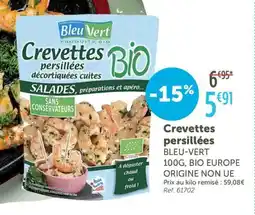 L'Eau Vive BLEU VERT Crevettes persillées offre