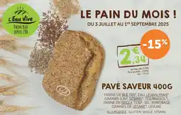 L'Eau Vive Pavé saveur offre