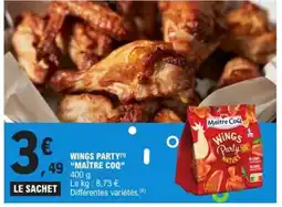 E.Leclerc Express MAITRE COQ Wings party offre