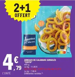 E.Leclerc Express COSTA Anneaux de calamars surgelés offre