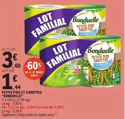 E.Leclerc Express BONDUELLE Petits pois et carottes offre