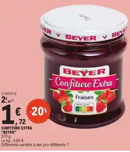 E.Leclerc Express BEYER Confiture extra offre