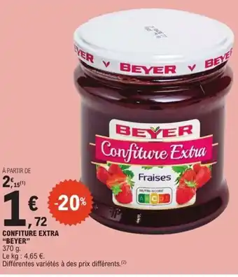 E.Leclerc Express BEYER Confiture extra offre