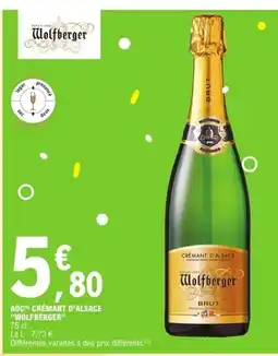 E.Leclerc Express WOLFBERGER AOc crémant d'alsace offre