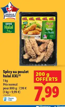 Lidl Spicy au poulet halal XXL( offre
