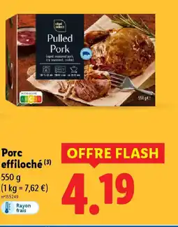 Lidl Porc effiloché offre