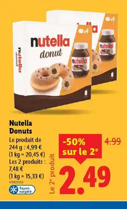 Lidl NUTELLA Donuts offre