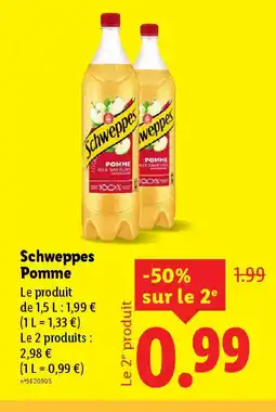 Lidl SCHWEPPES Pomme offre