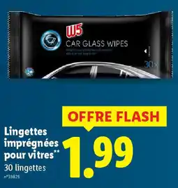 Lidl Lingettes imprégnées pour vitres offre
