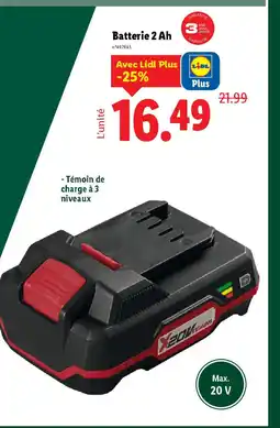 Lidl Batterie 2 Ah offre
