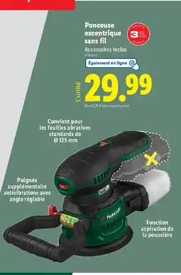 Lidl Perceuse excentrique sans fil offre